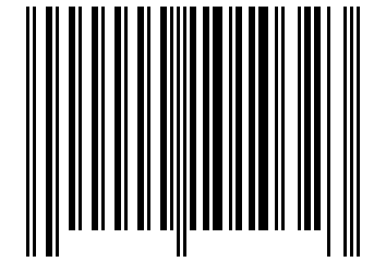 Number 101032 Barcode