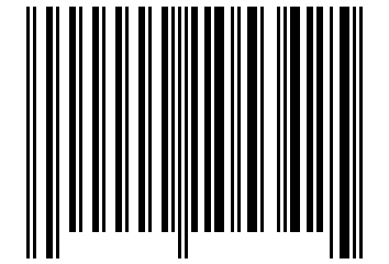 Number 105342 Barcode