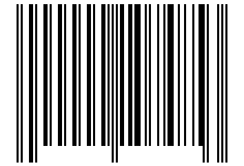 Number 107485 Barcode