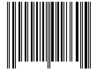 Number 11018605 Barcode