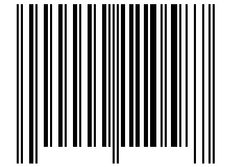 Number 110587 Barcode