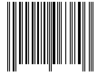 Number 11063803 Barcode