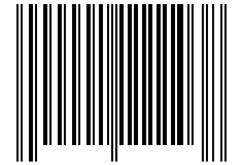 Number 1111103 Barcode