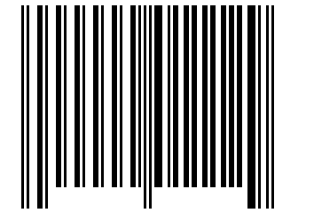 Number 11129 Barcode