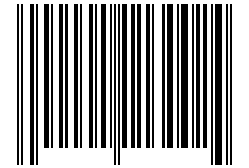 Number 1113002 Barcode