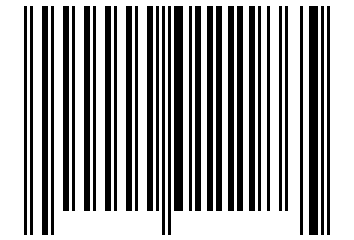 Number 11186 Barcode