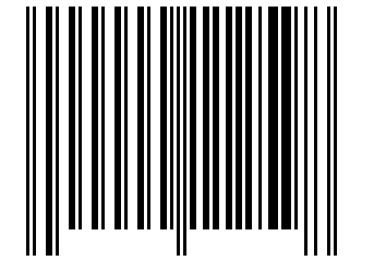 Number 112598 Barcode