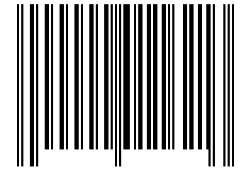 Number 11621 Barcode