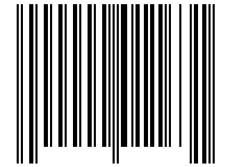 Number 11631 Barcode