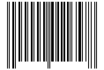 Number 11657 Barcode