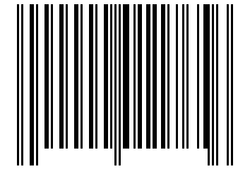 Number 11765 Barcode