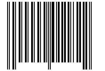 Number 11822 Barcode