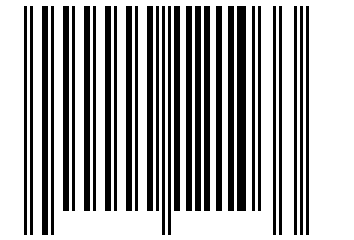 Number 121033 Barcode