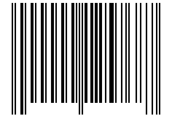 Number 125768 Barcode