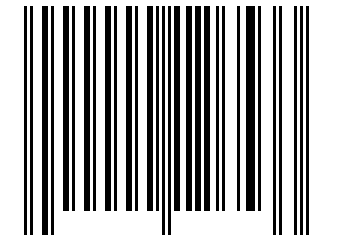 Number 126533 Barcode