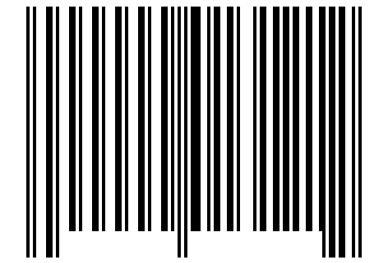 Number 13121 Barcode