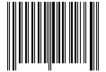 Number 13186 Barcode