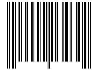 Number 134644 Barcode