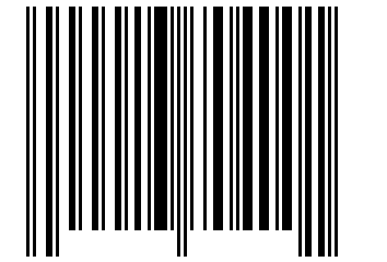 Number 13704001 Barcode