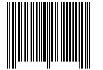 Number 16031111 Barcode
