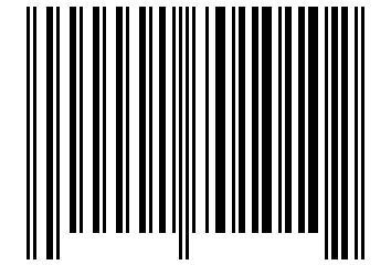 Number 1701010 Barcode