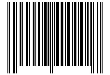 Number 17400001 Barcode