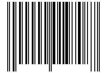 Number 19708 Barcode