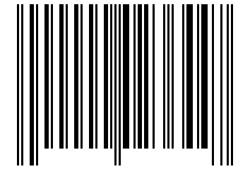 Number 23644 Barcode