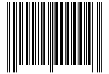 Number 25400004 Barcode