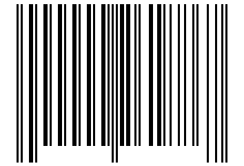 Number 261886 Barcode