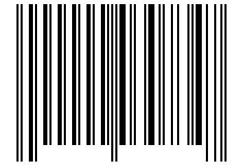 Number 30734 Barcode