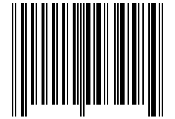 Number 3458 Barcode