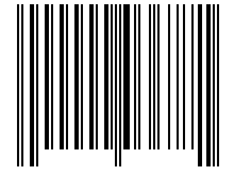 Number 36771 Barcode