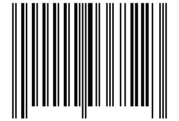 Number 36822 Barcode