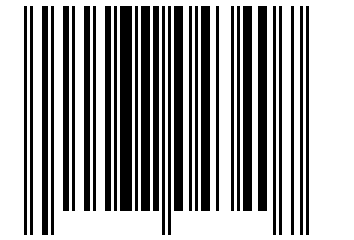 Number 37043407 Barcode