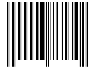Number 3761342 Barcode