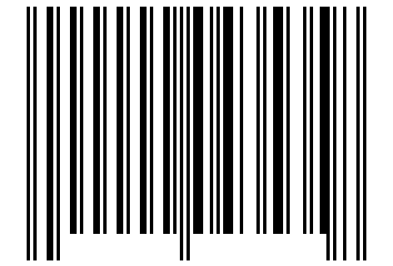 Number 43535 Barcode