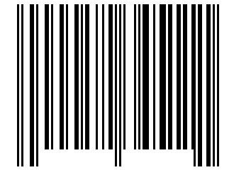 Number 52345111 Barcode