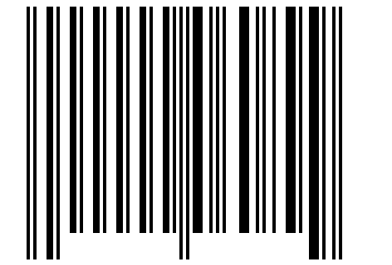 Number 60899 Barcode