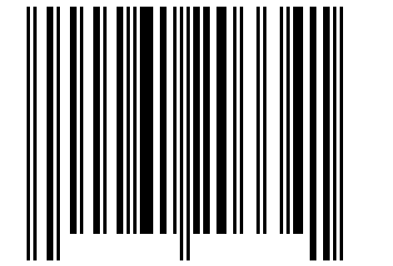Number 61203341 Barcode