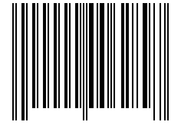 Number 6289 Barcode