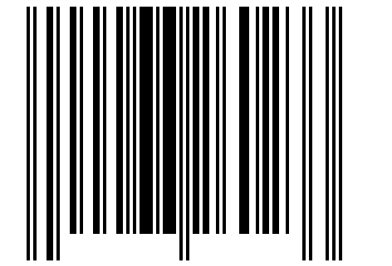 Number 66260233 Barcode