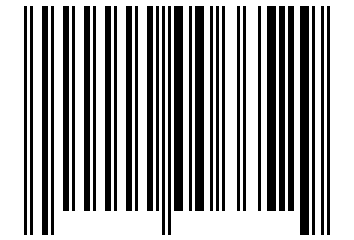 Number 6652 Barcode