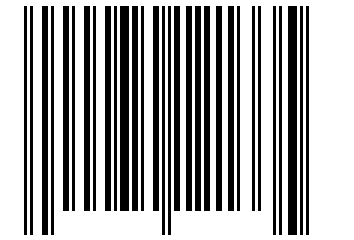 Number 74121335 Barcode
