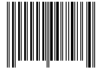 Number 7586 Barcode