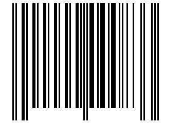 Number 833 Barcode