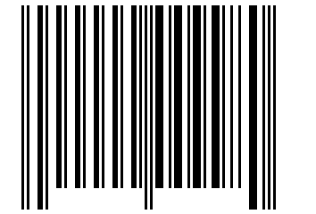 Number 9980 Barcode