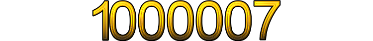 Number 1000007