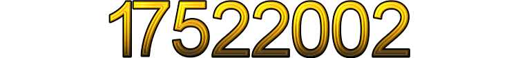 Number 17522002