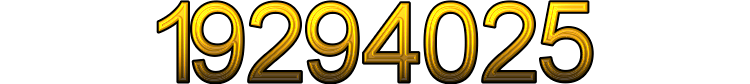 Number 19294025